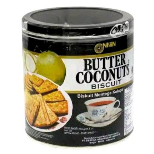 

Biskuit Nissin Butter Coconut Kaleng Hitam700Gr/Biskuit Mentega Butter