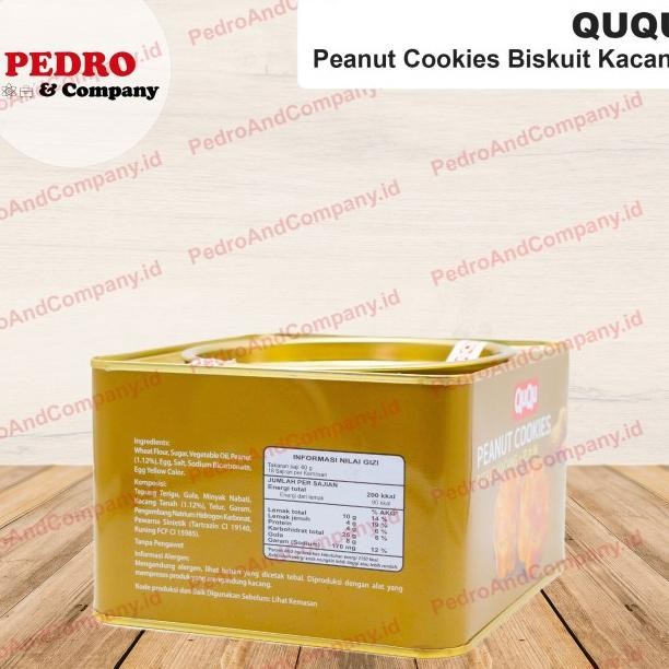 

Ququ Peanut Cookies Biskuit 700 Gram - Biskuit Selai Kacang Kaleng