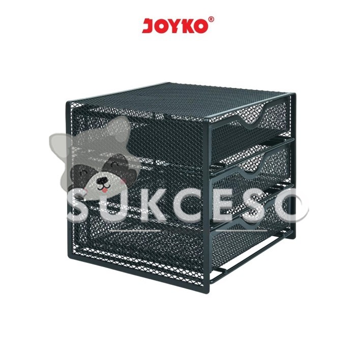 

Sale Joyko Desk Set Besi Ds-27 / Laci Penyimpanan Mini Black Metal 3 Susun