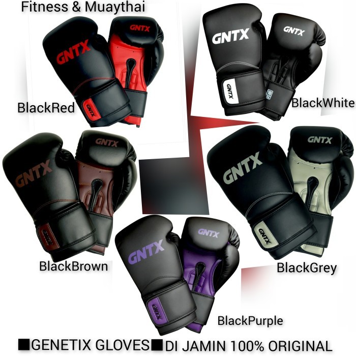 GENETIX Boxing Gloves,Sarung Tinju,Gloves Muaythai Boxing,Gloves Tinju