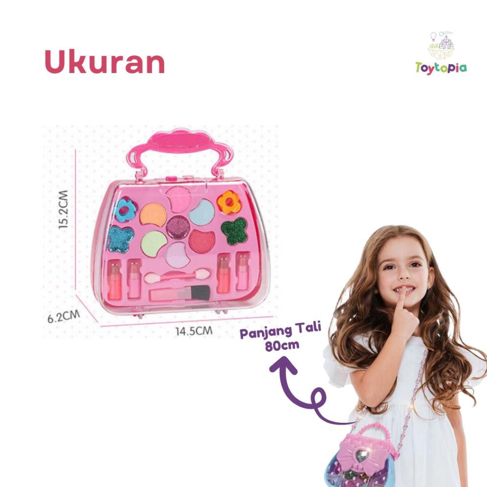 Baru Mainan Anak Cewek - Mainan Anak Makeup Tas - Mainan Komestik Anak Bentuk Tas - Perempuan Makeup