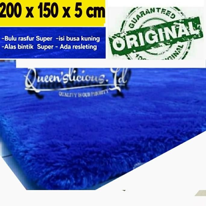 Karpet bulu 200 x 150 tebal 5 cm Super rasfur