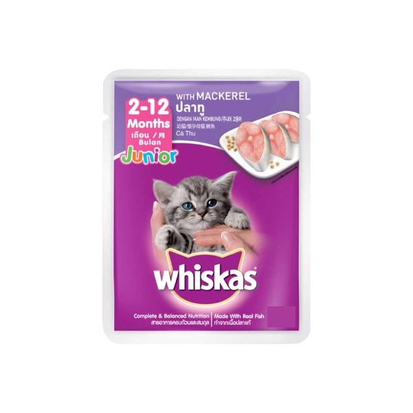 

WHISKAS POUCH KITTEN MACKEREL 80 GR