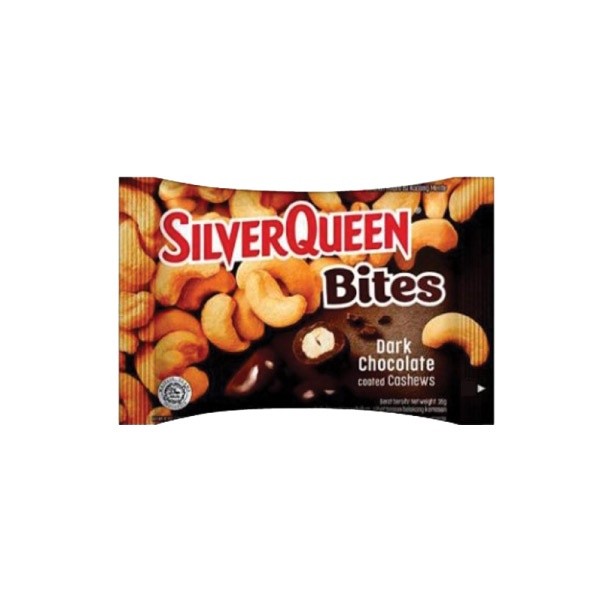 

SILVER QUEEN BITES CASHEW DARK 30 GR