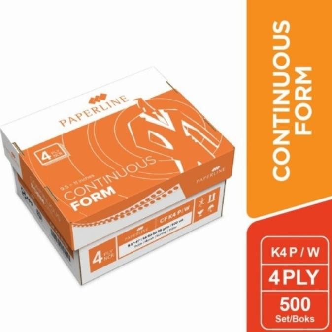 

TERMURAH - kertas continuous form 4 ply 9,5x11 paperline/sinar dunia murah