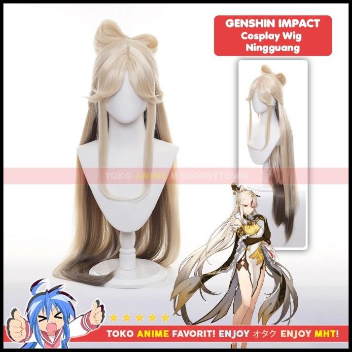 Wig Cosplay Anime Game Ningguang
