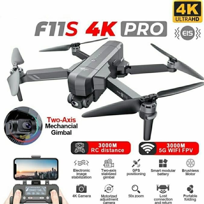 rah Rc Drone SJRC F11S 4K PRO & SJRC F5S Pro+ Gimbal EIS Camera Stabilized