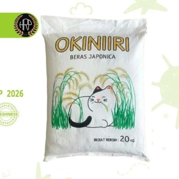 

Beras Jepang Japonica Okiniiri 20Kg/Beras Sushi/Okiniri