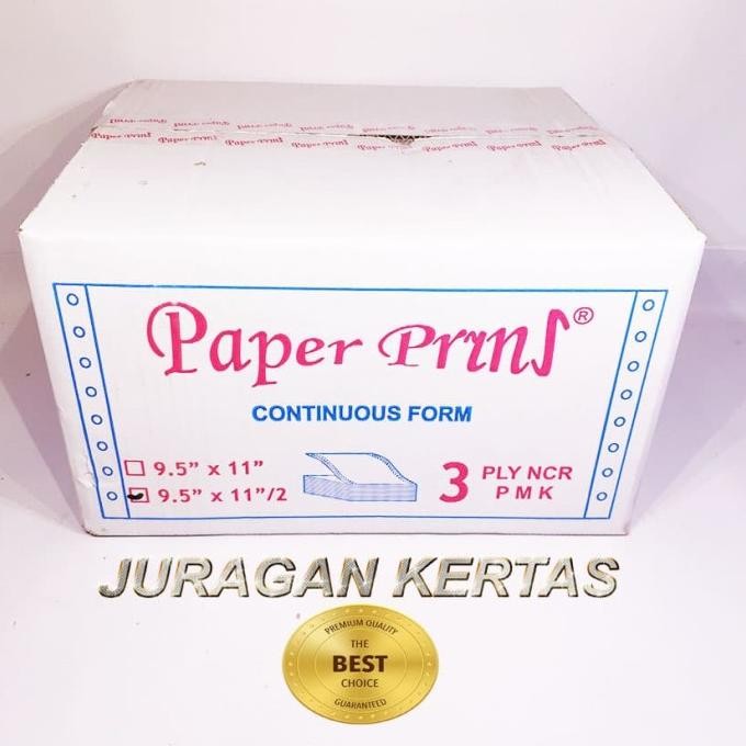 

CONTINUOUS FORM 9,5 X 11/2 3PLY PAPERPRYRNS (PRS - BAGI 2)