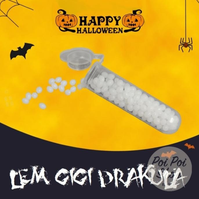 #####] Lem Gigi Taring Palsu Fakefang Halloween Vampir Drakula Cosplay Makeup