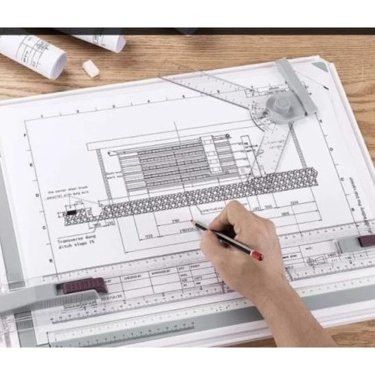 

Meja Belajar Arsitek Ukuran A3 Plus Ggaris Set Benny Sekolah Teknik Smk Drawing Board