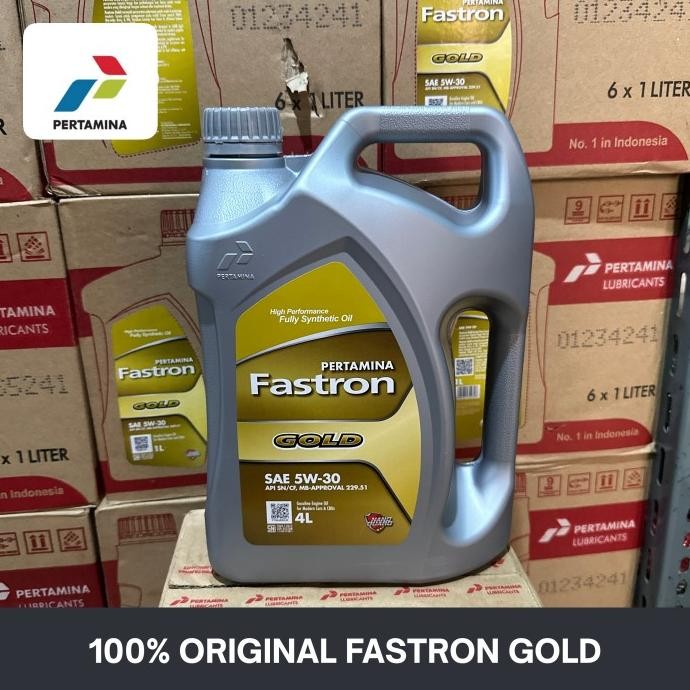 Perlengkapan Otomotif Oli Fastron Gold Sae 5W-30 4 Liter