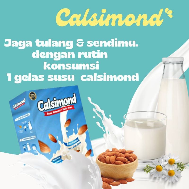 

Calsimond Susu Almond Plus Gula Aren 200 Gram Bebas Laktosa Pelancar ASI