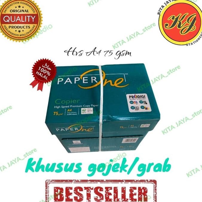 

KERTAS HVS A4 75GSM PAPER ONE