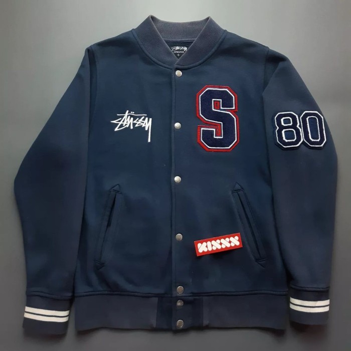 VINTAGE STUSSY JACKET S 80 DARKBLUE