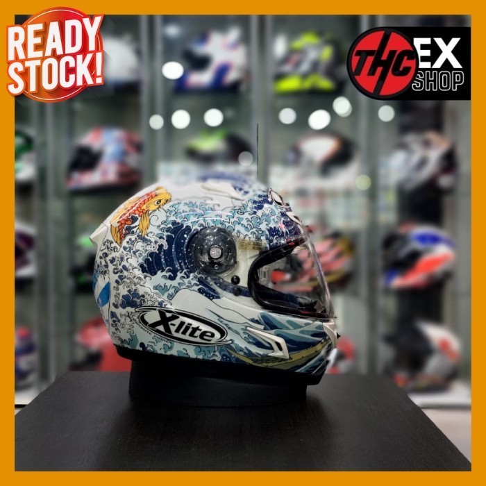 XLITE X802R LORENZO MOTEGI SIZE L 2ND FULL FACE HELMET