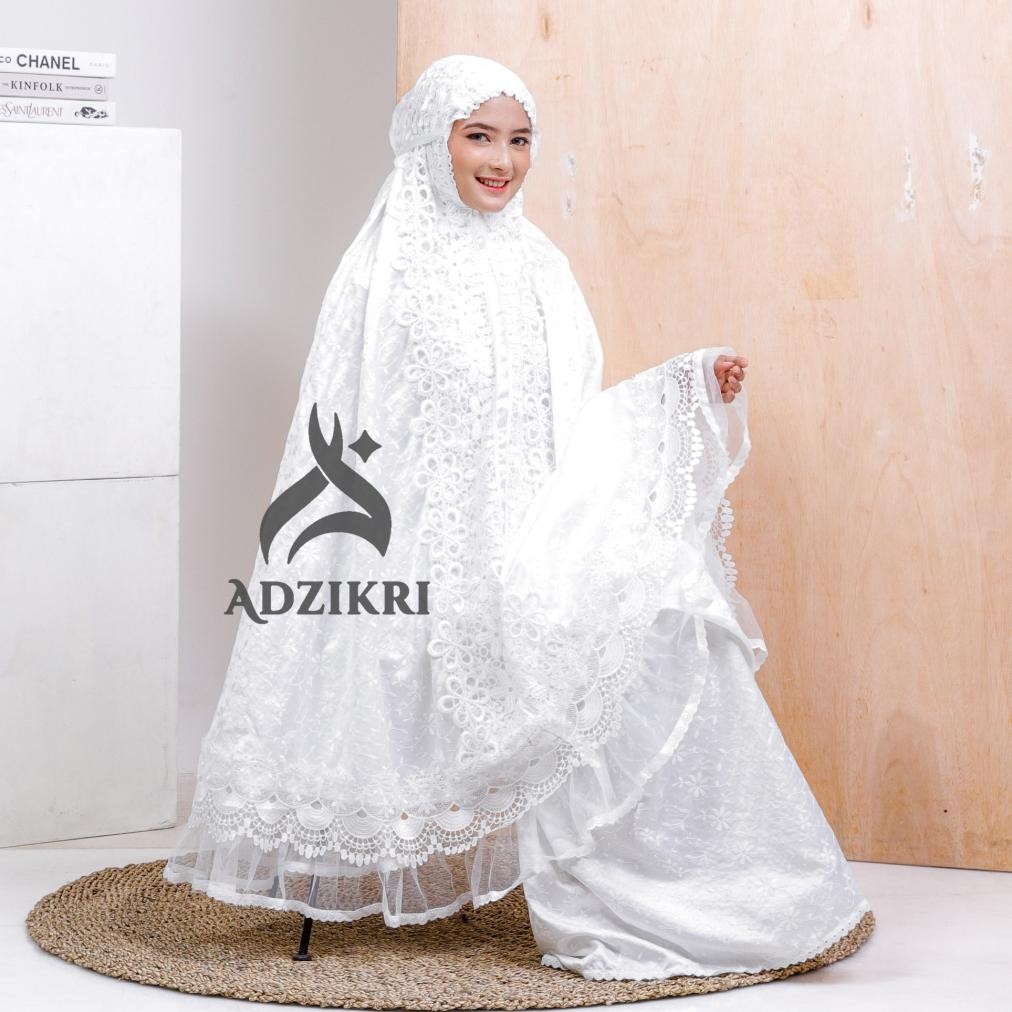 Mukena Premium Terbaru 2025 Adzikri Dewasa Sutera Paris Sherina
