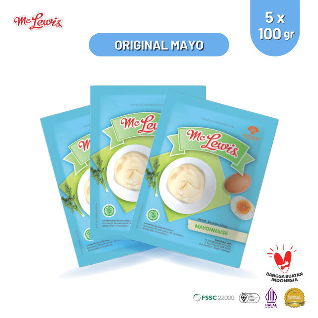 

Mc Lewis Original Mayonnaise Sachet - 5x100g