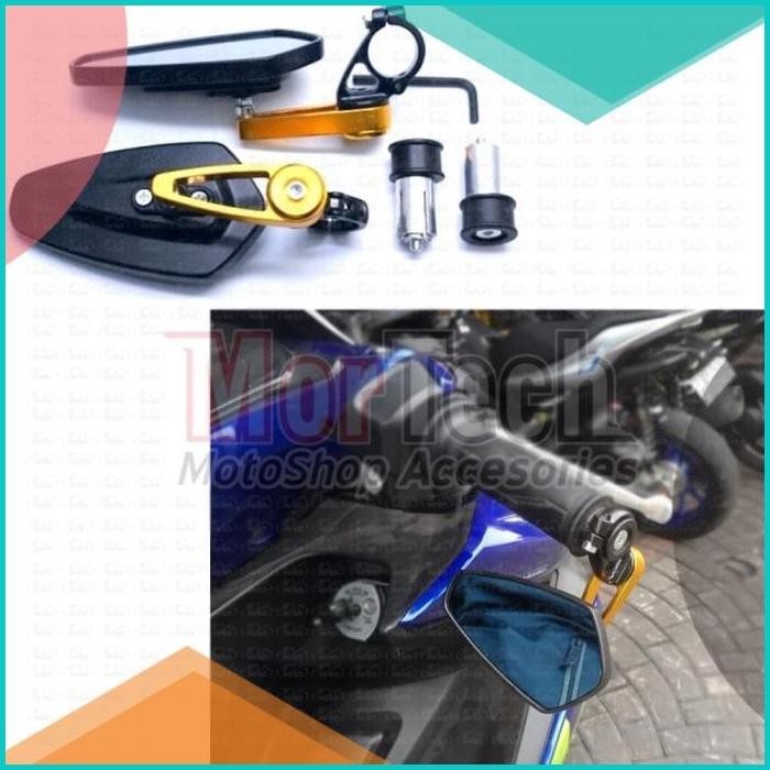 Kaca Spion Sepion Jalu Stang CNC Variasi Motor Vespa Scoopy Vario Bea