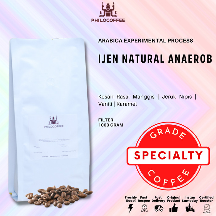 

Biji Kopi Arabika Ijen Natural Anaerob 1Kg