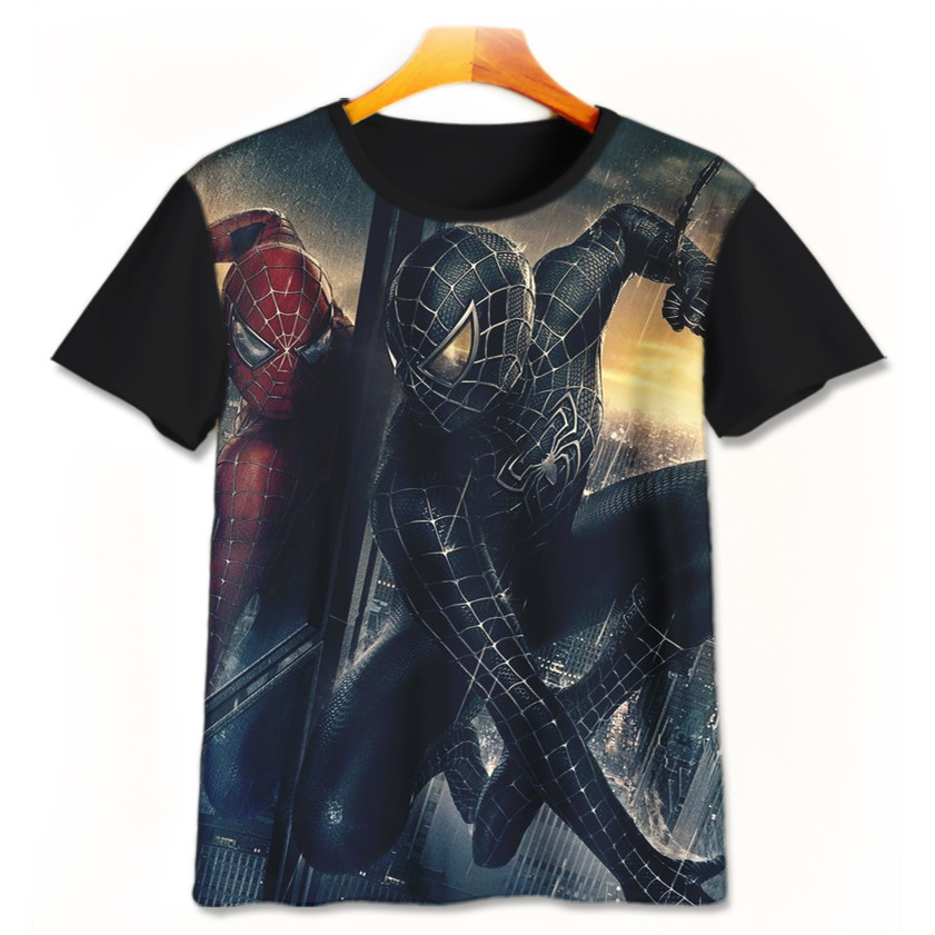 Baju Kaos Anak Anime - Kaos Game 3D Lucu - Kaos Printing Anime Spiderman Spiderman-10-designWD Limit