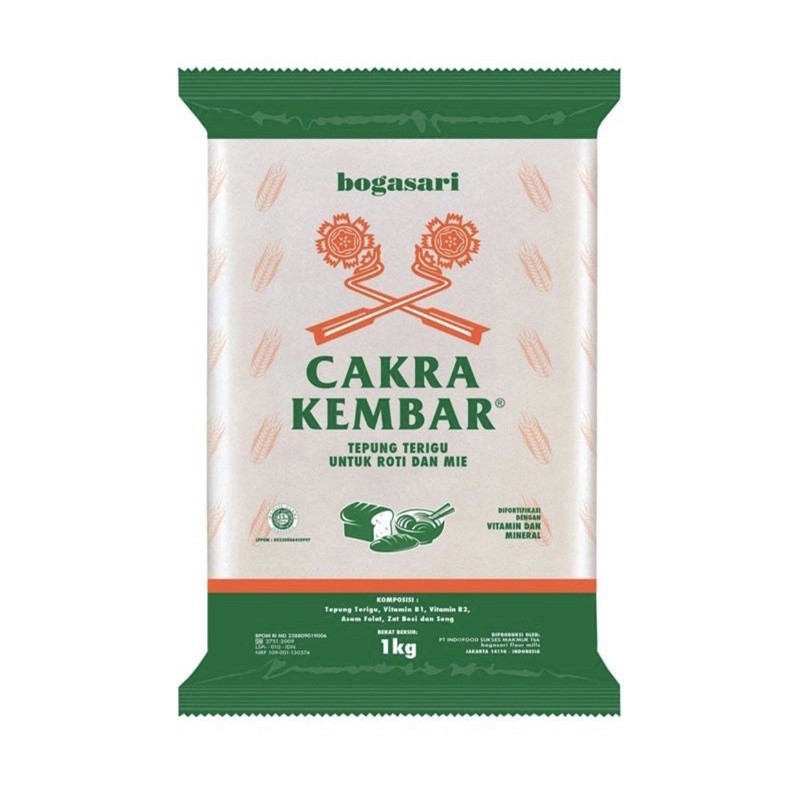 

TEPUNG TERIGU CAKRA KEMBAR EKONOMIS 1 kg _salimhidayat102