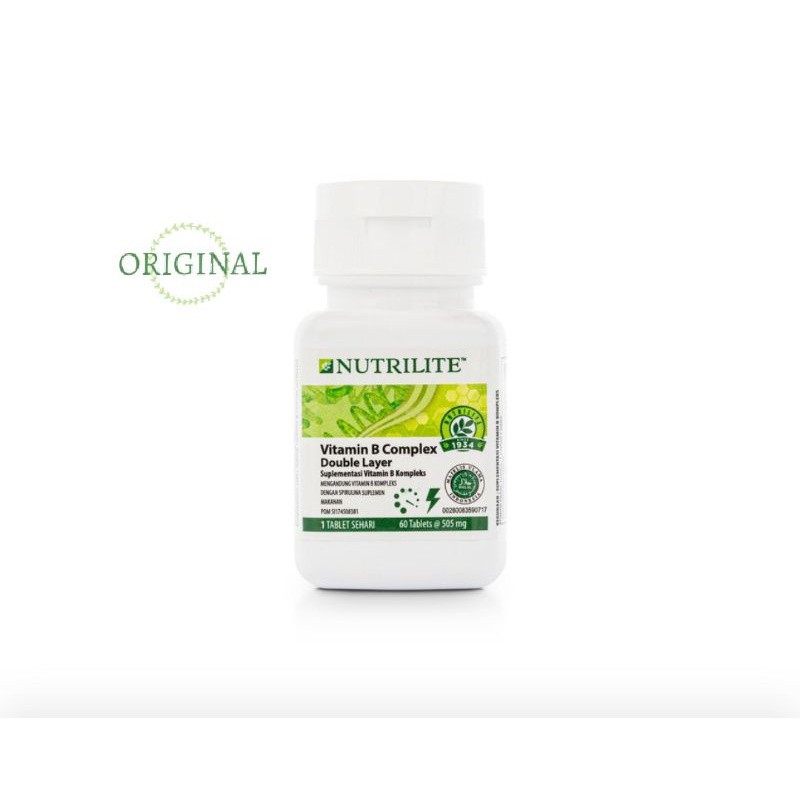 AMWAY vitamin b complek double layer 60 tablets AMWAY ORI Nutrilite Original