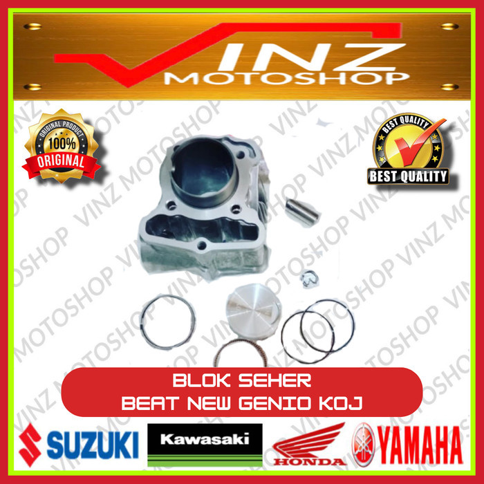 BLOK SEHER ASSY BORING SET MOTOR HONDA GENIO BEAT DELUXE SCOOPY