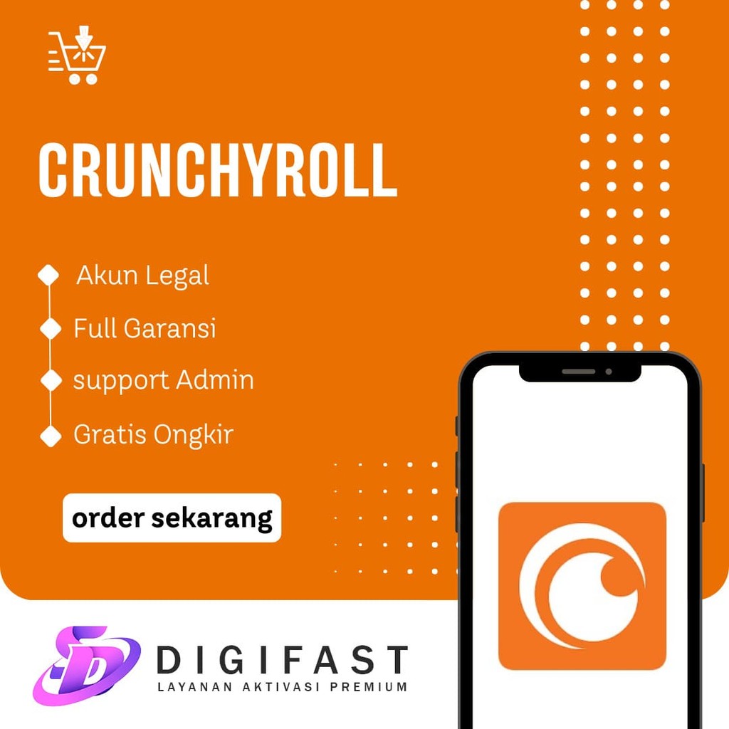 Crunchyroll Mega Fan Premium 1 Tahun Bergaransi