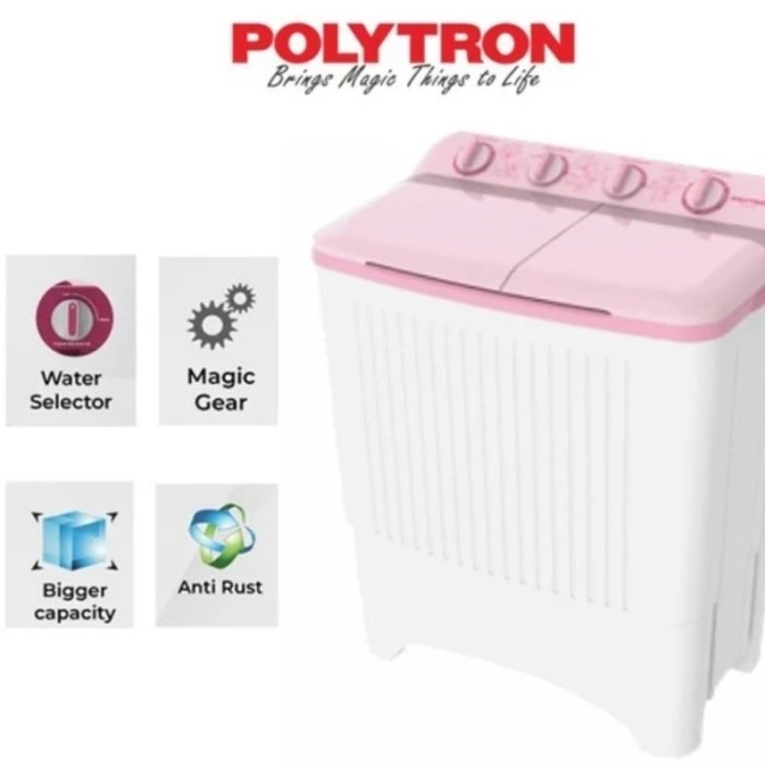 MESIN CUCI 2 TABUNG POLYTRON 7 KG