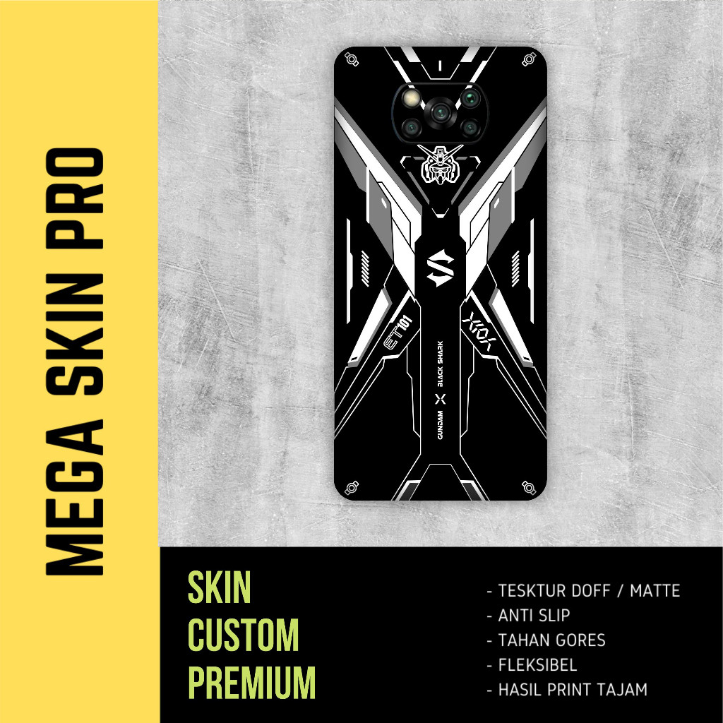 Poco X3 Nfc Garskin/Stiker Case Bisa Custom Motif - 2Pcs