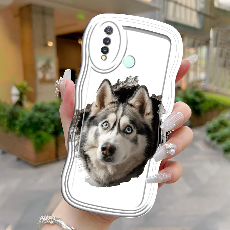Casing Hp Untuk VIVO Y19 Y5s Case HP Berwarna casing pelindung ponsel Foto Husky Softcase silikon Ke