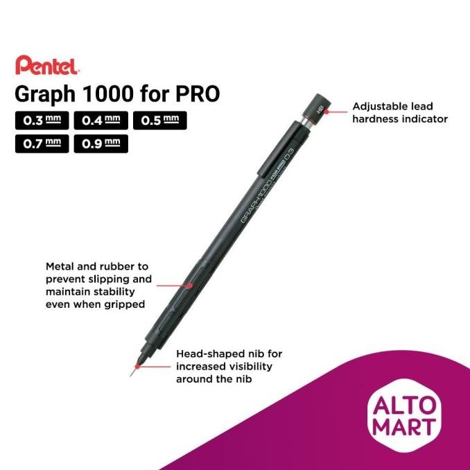 

Pentel Graph 1000 For Pro Mechanical Pencil Pensil Mekanik Original Dan Terpercaya