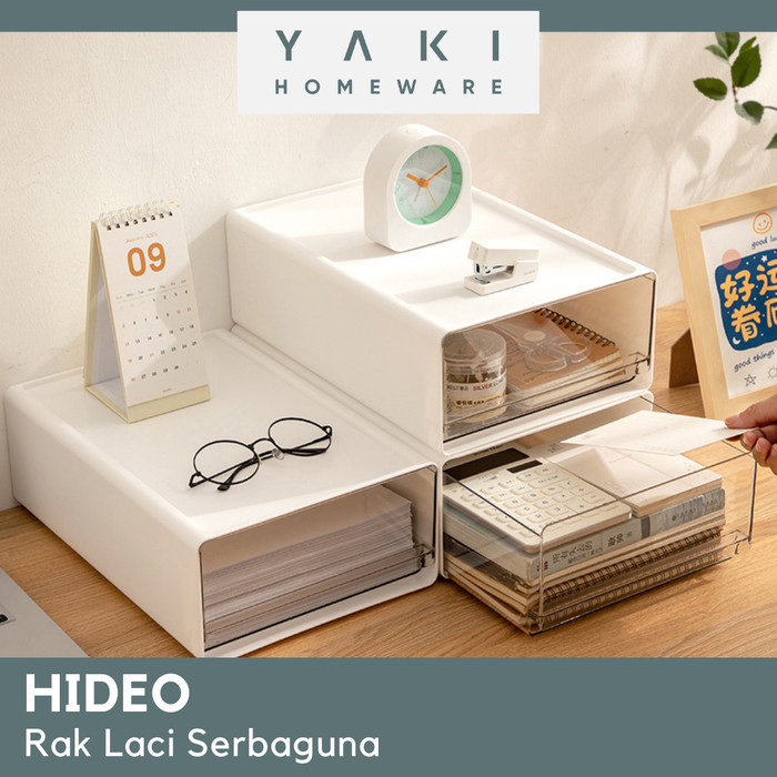

YAKI Kotak File Laci Penyimpanan Desk Drawer Storage Box Stackable