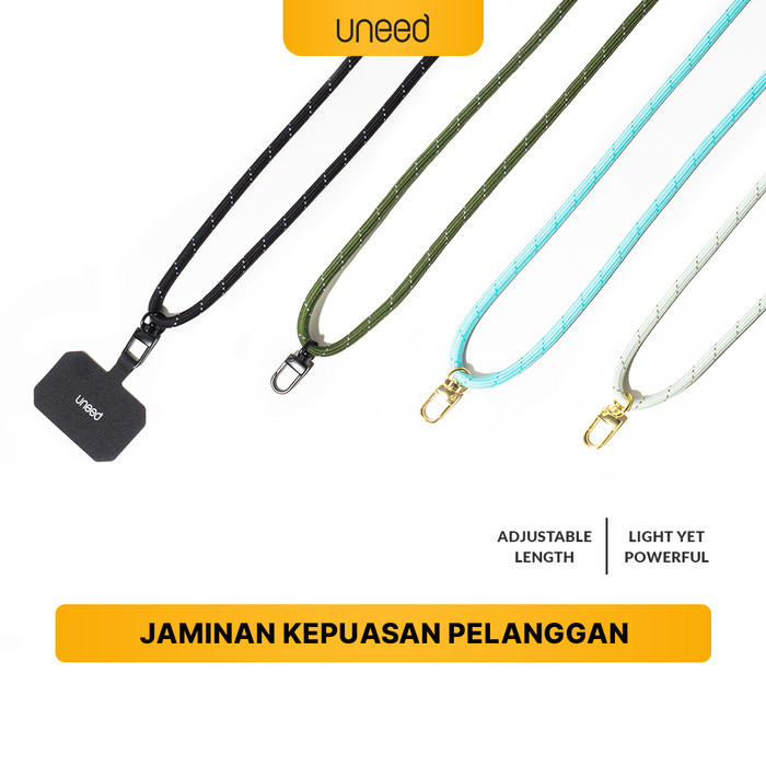 

Uneed Universal Adjustable Lanyard Strap Tali Gantung HP ID Card Dll - UST206