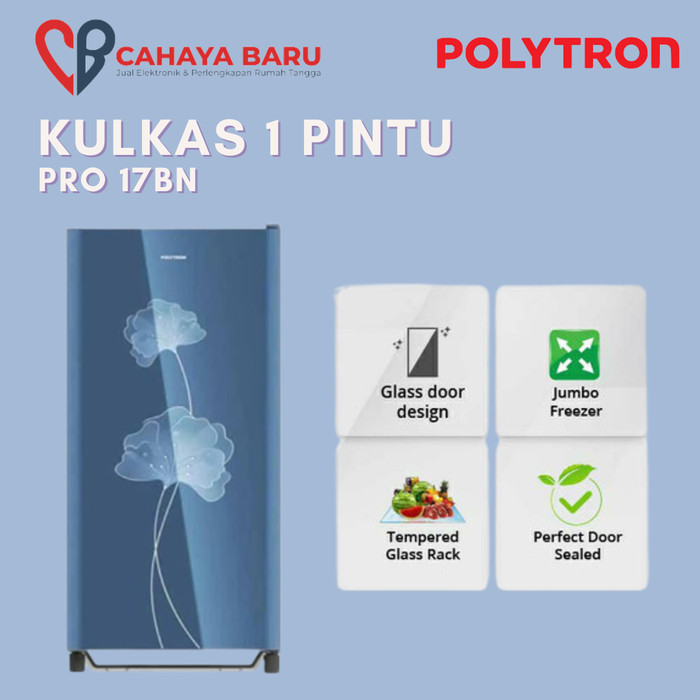 KULKAS 1 PINTU POLYTRON PRO 17BN