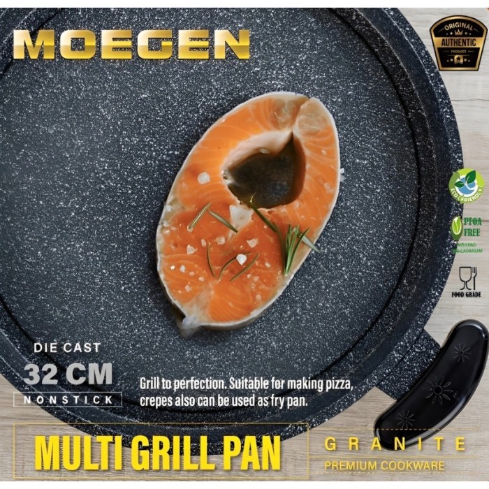 

Moegen Germany Classic Barbeque BBQ Roaster Grill Pan 32cm Granite