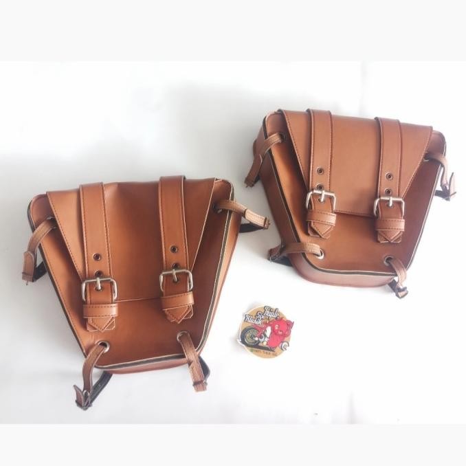 Produk Tersedia Tas Motor Classic / Side Bag / Cover Aki Motor Custom Japstyle Cb100