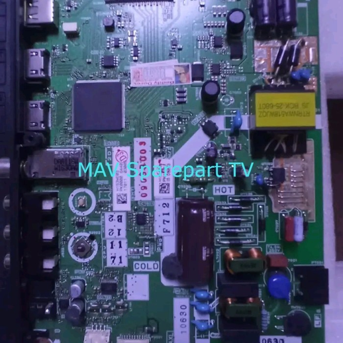 MB - MAINBOARD - MOTHERBOARD - MESIN TV LED SHARP 2T-C32DD1I 2T-C32DD1