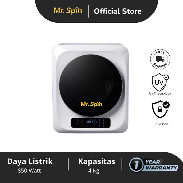 MINI DRYER MR.SPIN WHITE MESIN PENGERING PAKAIAN