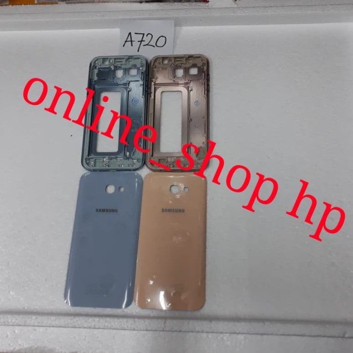 CASING SAMSUNG GALAXY A720 A7 2017 FULL BODY HOUSING + BACK COVER ORI
