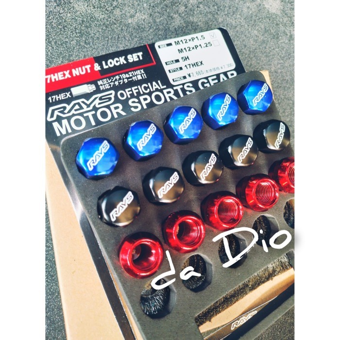 RAYS MUR BAUT RODA VELG MOBIL RACING RAYS / LUG NUT RAYS