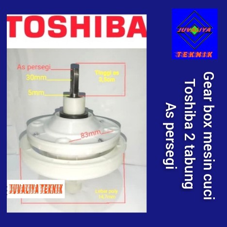 Gear box mesin cuci Toshiba 2 tabung