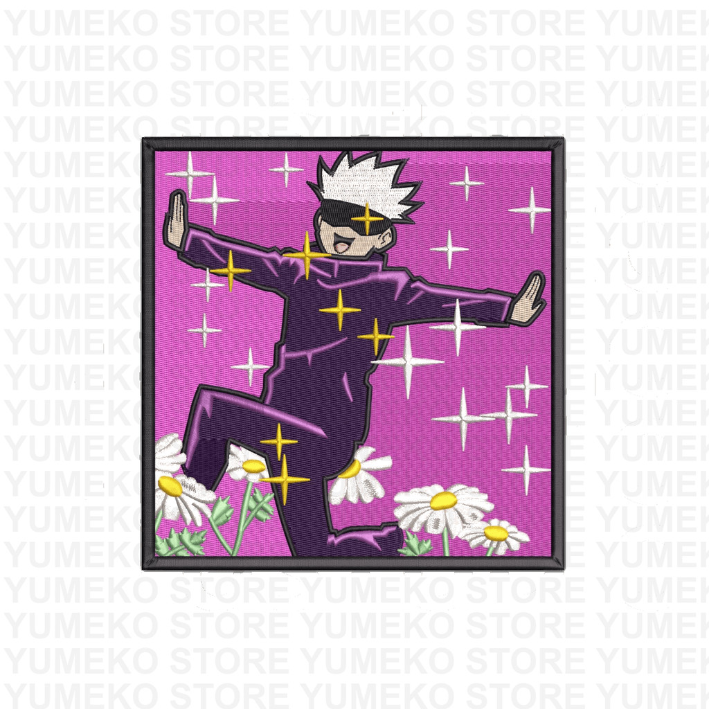 Kaos Bordir Anime - Satoru Gojo | Jujutsu Kaisen