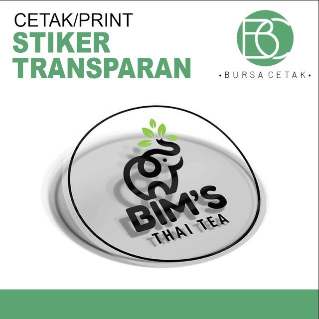 

Cetak Stiker Transparan Custom / Print Sticker Botol Minuman Kemasan