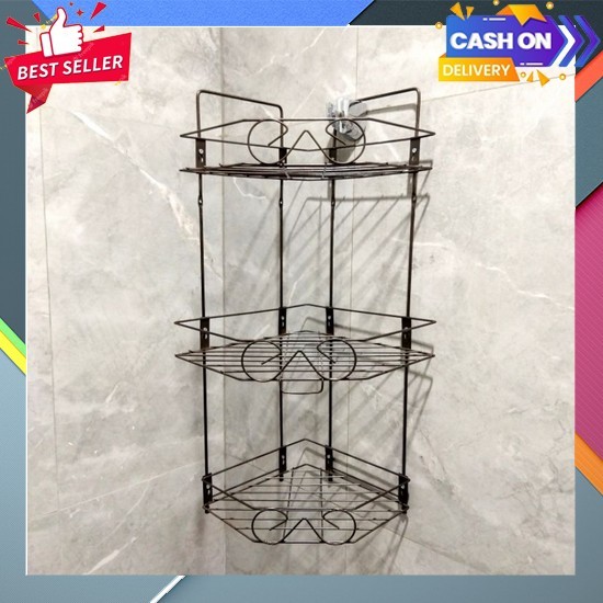 Rak Sudut Kamat Mandi Rak Bathroom Rsk Serbaguna Dapur Tempat Bumbu Tempst Sabun Rakk Toilet Susun R