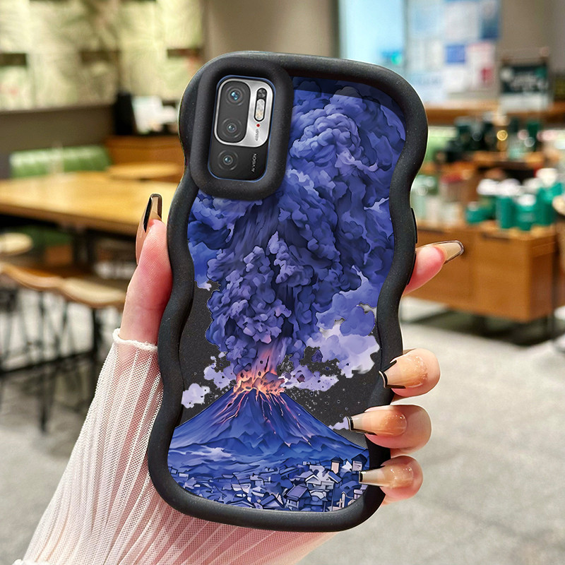 Casing Hp Untuk Xiaomi Redmi Note 10 Note 10s Note 11 SE POCO M5s Case Casing HP Kesing gunung api p