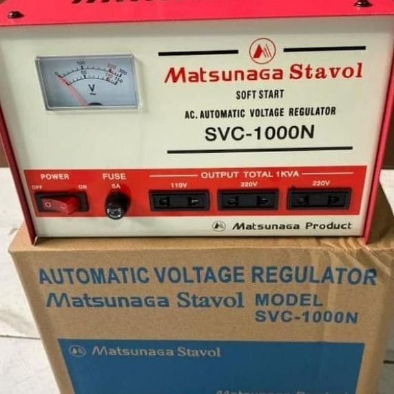 STAVOLT STABILIZER 1000 WATT MATSUNAGA ORIGINAL DAN TERPERCAYA