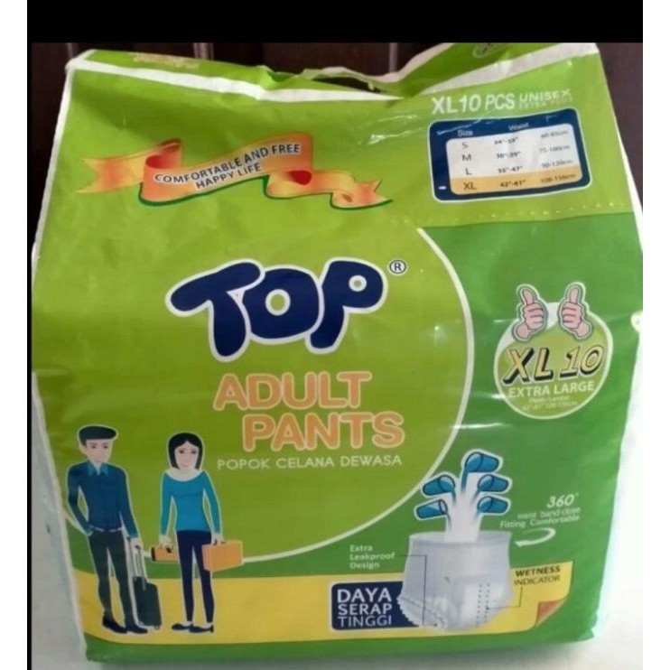 Top Pampers Dewasa Celana Size Xl Isi 10 Pcs.