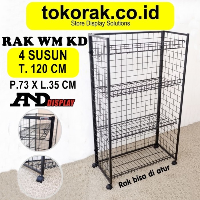 RAK ROTI / MINIMARKET / RAK KERANJANG / SERBAGUNA / PROMOSI / SNACK